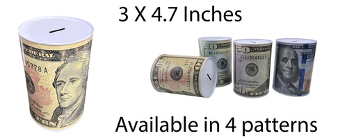 [HT10106] 8 x 12cm Kids Money Bank, mixed pattern (48 pc/ctn)