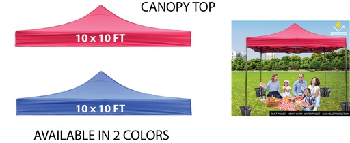 [SE21TOP] 10x10 Foot Canopy Tent Top(10 pcs/ctn)