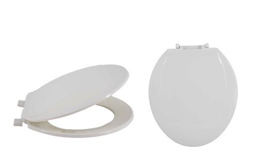 [BT0715] 17" MDF White Toilet Seat (6 pcs/ctn)