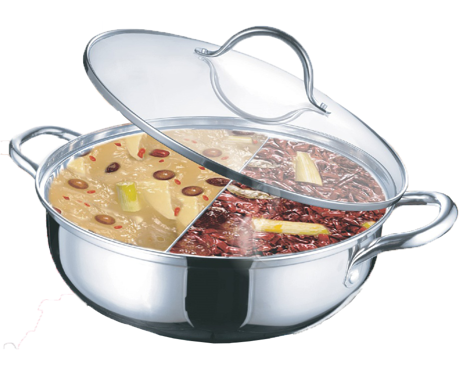 11" Stainless Steel Pot with Divider (12 pc/ctn)