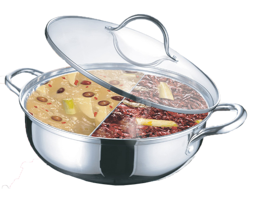 [3010] 11" Stainless Steel Pot with Divider (12 pc/ctn)