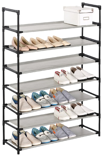[19015] 7-Tier Plastic Shoe Rack (8 pc/ctn)