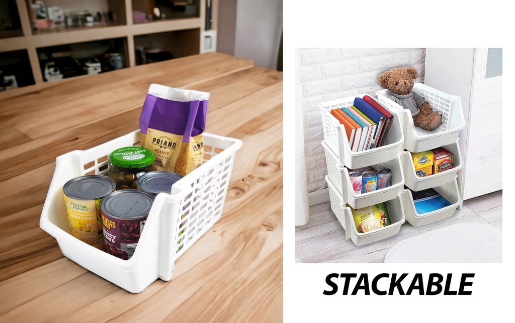 8.2x5.9x11" 1 Tire Stackable Plastic Organizer (24 pc/ctn)