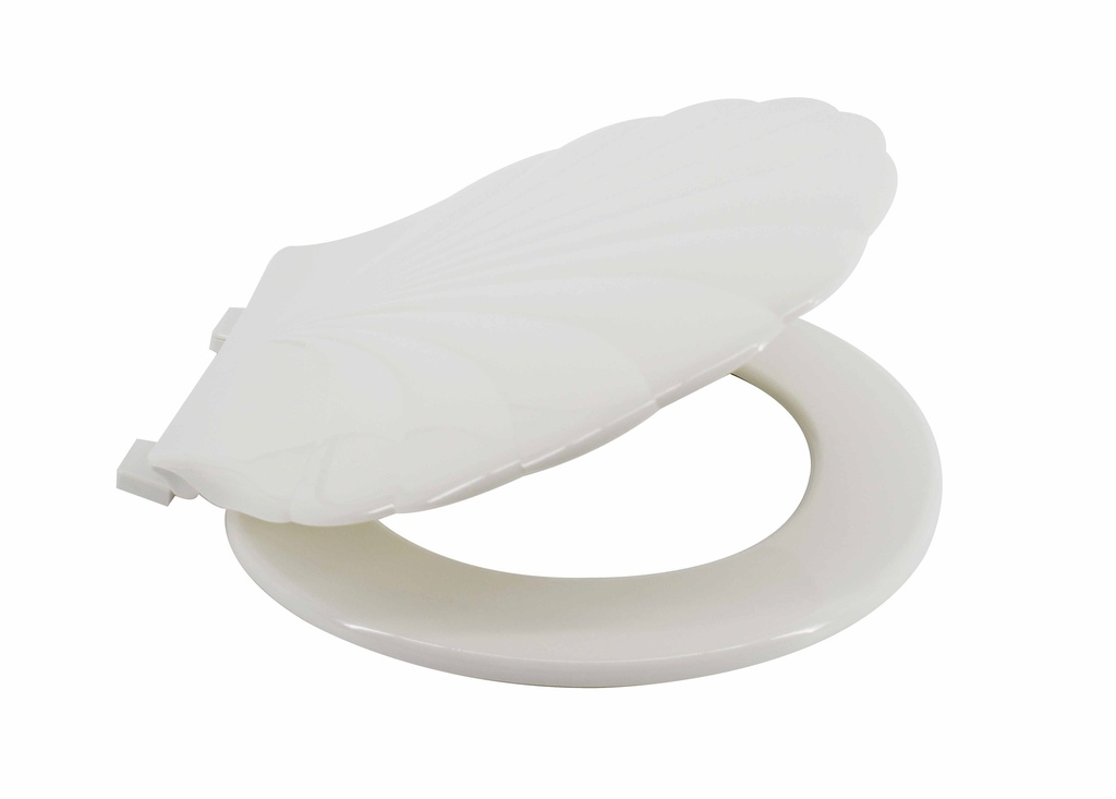 17" PP Toilet Seat with Moulded Shell Design (6 pcs/ctn)