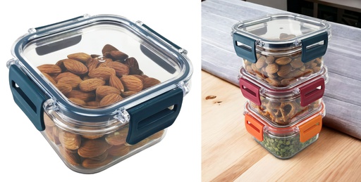[P28421] 400 ml Plastic Food Storage Container, Square (24 pc/ctn)