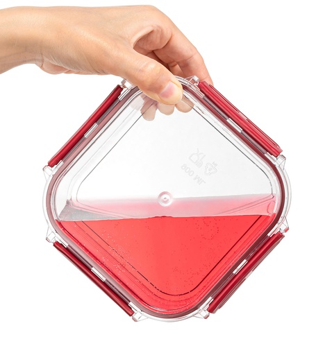 [P28422] 900 ml Plastic Food Storage Container, Square (24 pc/ctn)