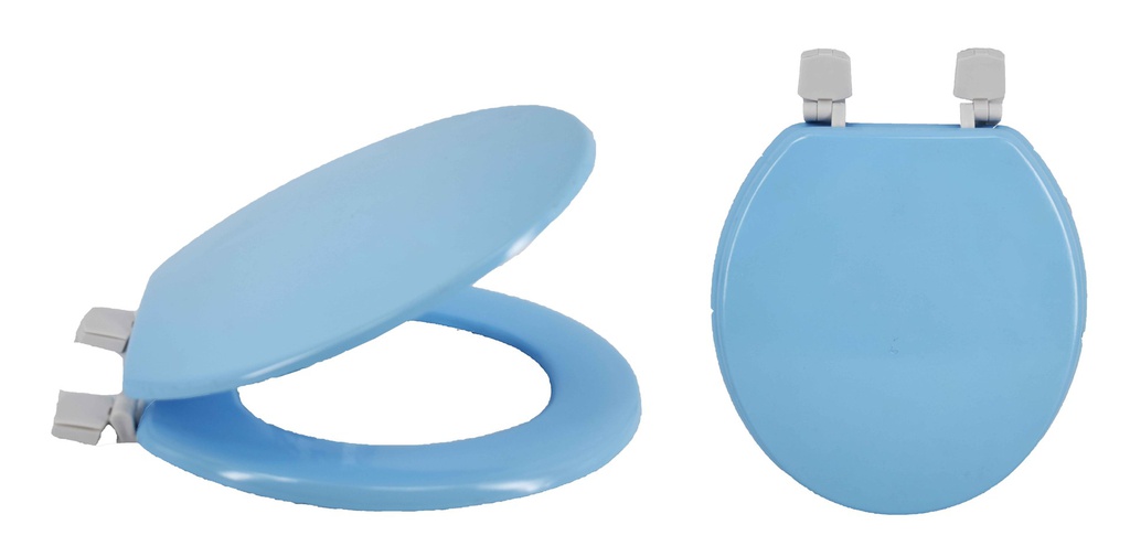 17" MDF Blue Toilet Seat (6 pcs/ctn)