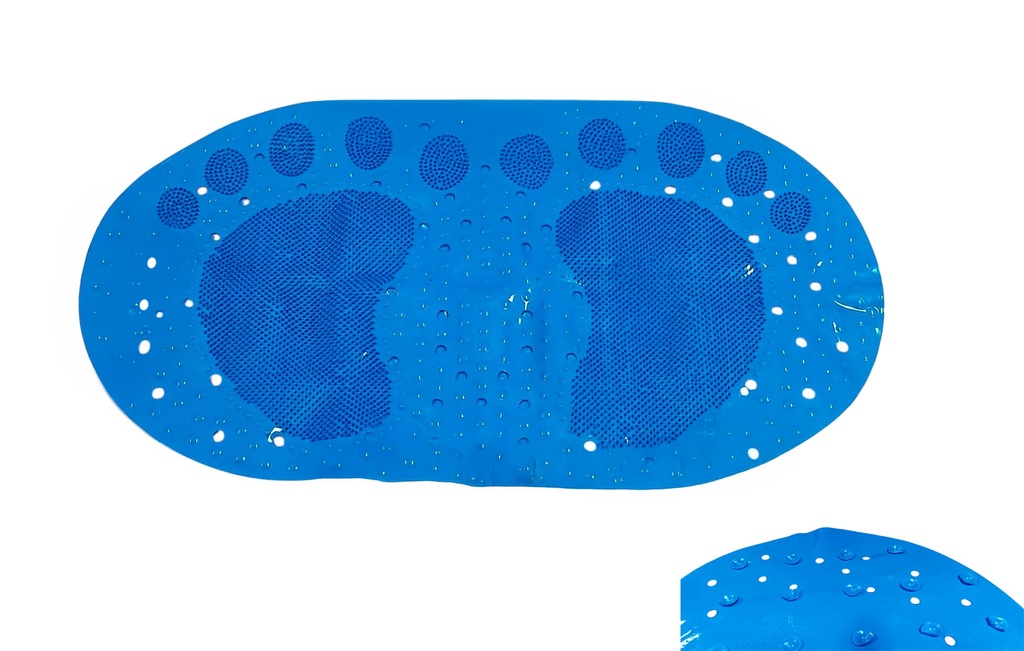 Blue Feet Pattern Bathroom Mat (25 pcs/ctn)