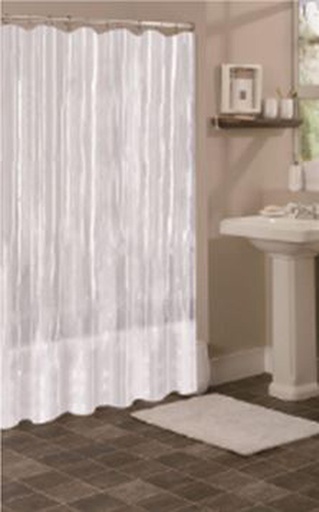 [BT1700CL] 70"x72" Clear PEVA Shower Curtain with 3 Magnets,  90 GSM (24 pcs/ctn)