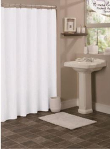 [BT1700WH] 70"x72" PEVA Frosted Shower Curtain with 3 Magnets, 90 GSM (24 pcs/ctn)