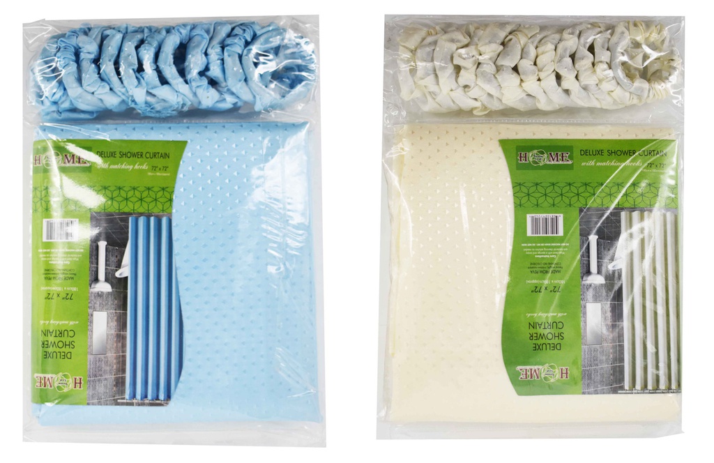 70 x 72" GREY PVC SHOWER CURTAIN 83 GSM (24 pcs/ctn)