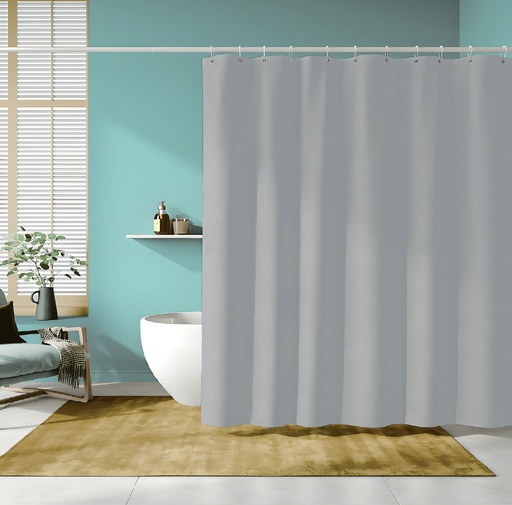 [BT1724] 70 x 72" GREY PVC SHOWER CURTAIN 83 GSM (24 pcs/ctn)