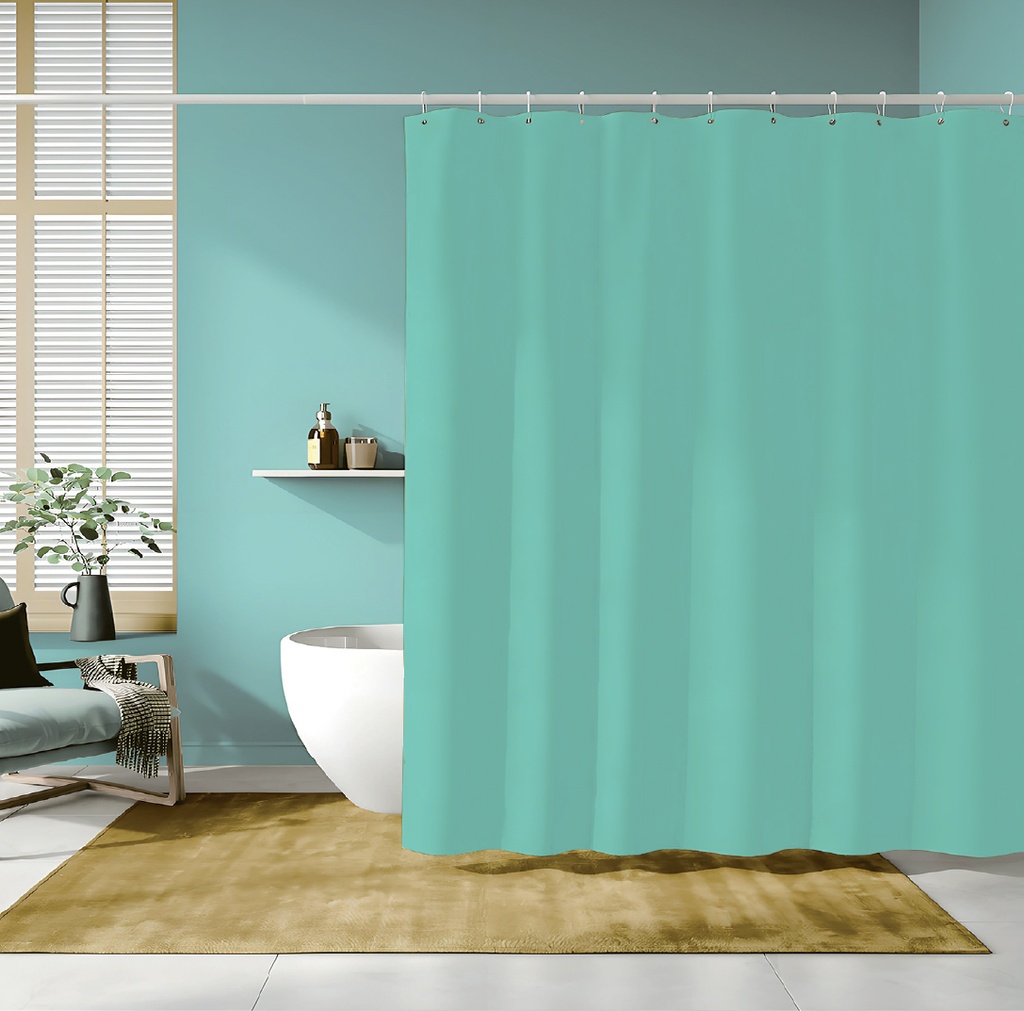 70 x 72" WILLOW PVC SHOWER CURTAIN 83 GSM (24 pcs/ctn)