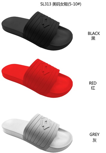 [SL313] Unisex Slippers, Strip Style, Mixed Colors (24 pc/ctn)