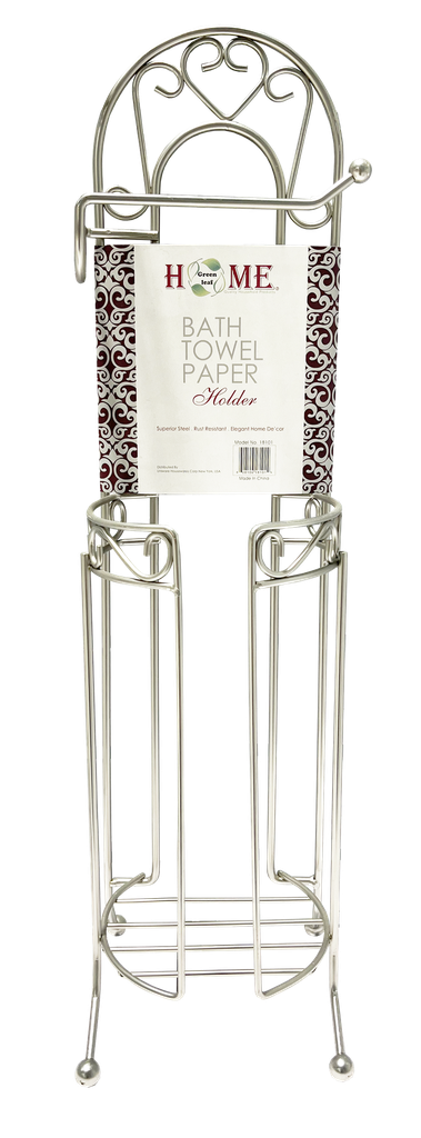 23.5" Satin Nickel Standing Toilet Paper Holder (12 pcs/ctn)