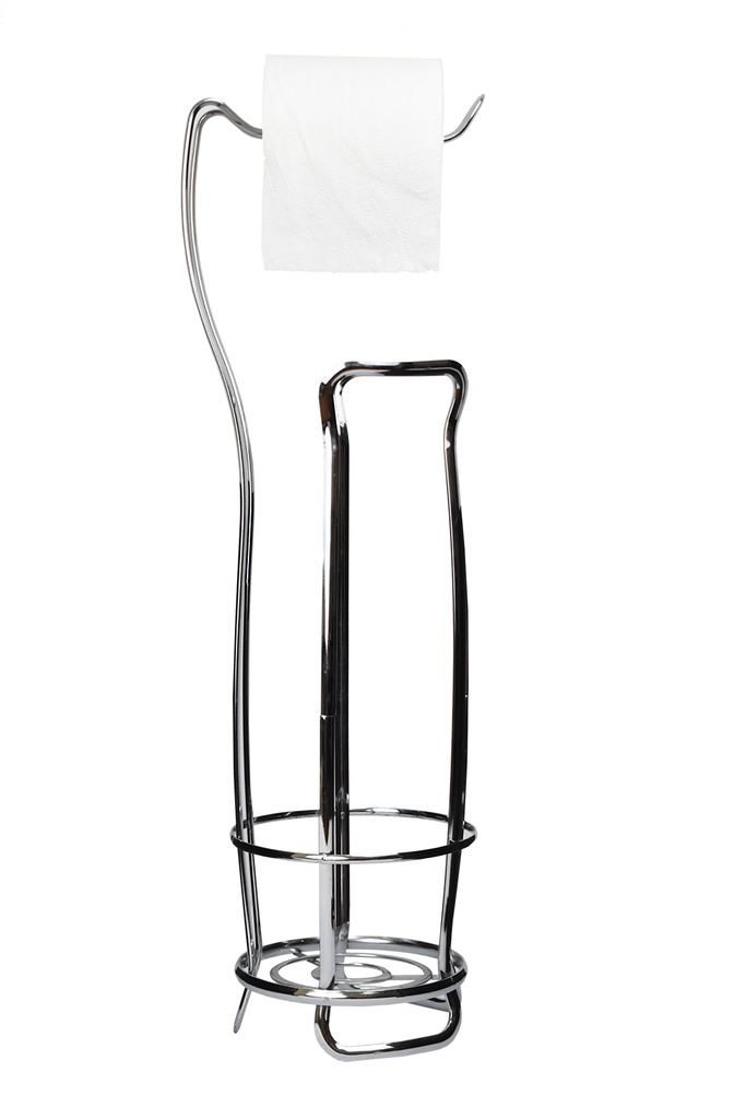 25.5" Chrome Plated Standing Toilet Paper Holder (12 pcs/ctn
