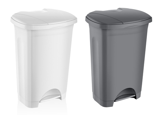 [289-50] 50LT Step Pedal Dustbin with Inner Bucket (2 pc/ctn)