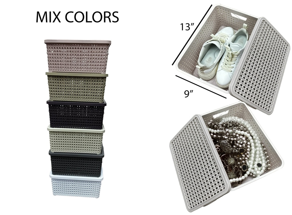 10 Liter Knit  Design Multi-Purpose Box (12 pc/ctn)