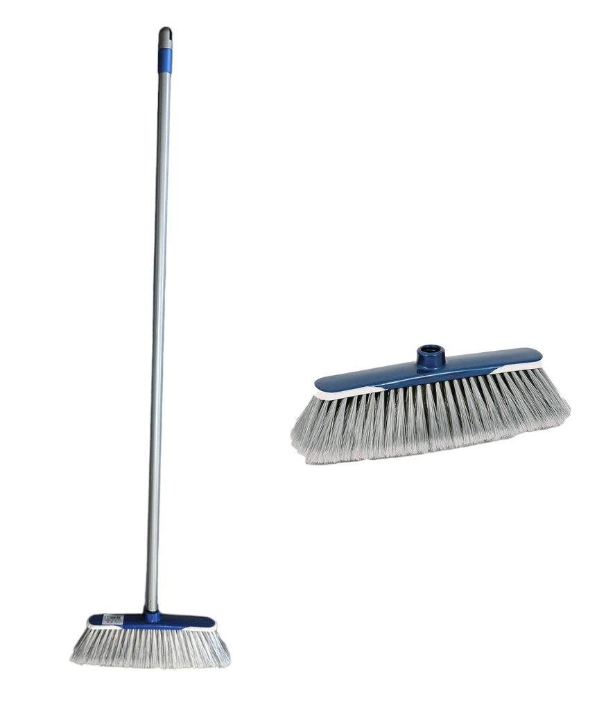 Italian Valery Broom w. Metal Handle (12 pc/ctn)