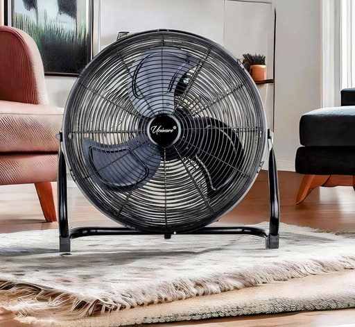 [8068] 18" Industrial Chrome Floor Fan, UL Plug, 150W (1 pc/ctn)