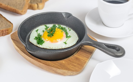 [4506] 14cm Mini Cast Iron Fry Pan, Round  (6 pc/ctn)