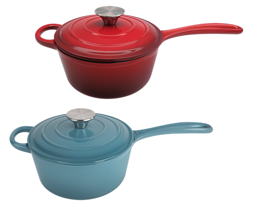 [4502-19] 2.0QT 19cm Enamel Cast Iron Sauce pan(4 pc/ctn)