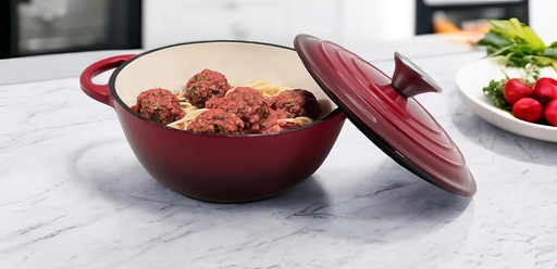 [4503-20] 20cm Enamel Cast Iron Casserole (4 pc/ctn)