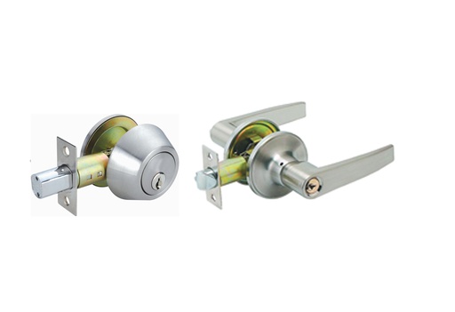 [DL123] 2 pc Stainless Steel Door Lock Set  (12 set/ctn)