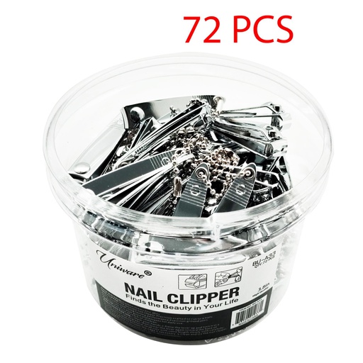 [BU-A33] 72 pc Stainless Steel Nail Clipper Set (12 sets/ctn)