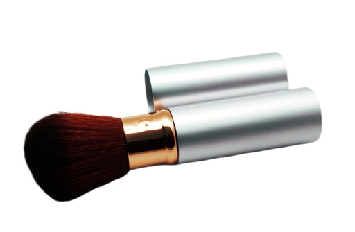 [BU-D08] Aluminum Tube Make-Up Brush with Lid (288 sets/ctn)