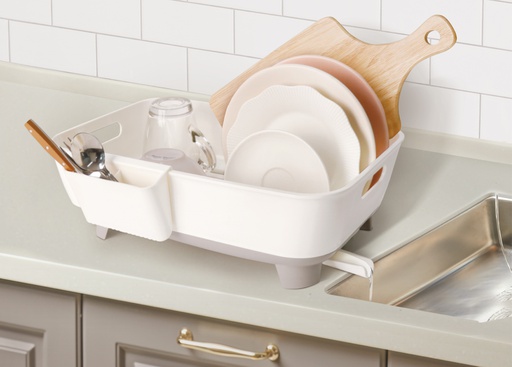 [18007] 16 "x 12" Plastic Dish Rack with Tray (8 pc/ctn)