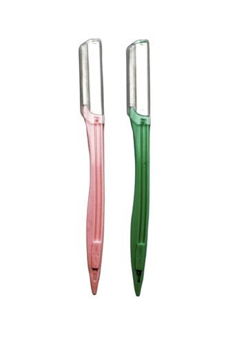 [BU-H13] Eyebrow/Facial Hair Razor 2pc (576 sets/ctn)