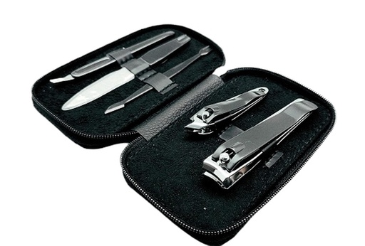 [BU305] 5 pc Stainless Steel Manicure Set with Case (288 sets/ctn)