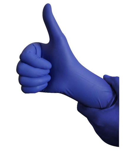 [C2037S] Nitrile Disposable Gloves, Powder Free, 100pc, Dark Blue, Small (10 pc/ctn)