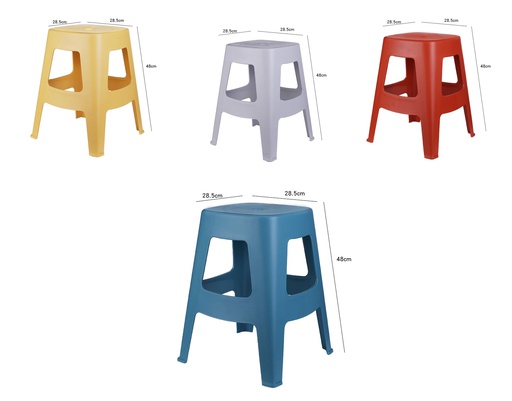[FC3004] 11''x11''x19"(28.5x28.5x48cm) Plastic Stool (20 pc/ctn)