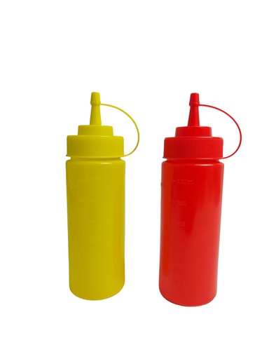 [P70352] 12 oz Plastic Sauce Bottle/Dispenser (36 pc/ctn)