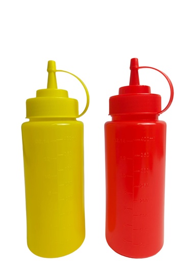 [P70353] 16 oz(450ml) Plastic Sauce Bottle/Dispenser (36 pc/ctn)