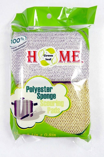 [C21-00013] 4 pc Polyester Sponge Scouring Pads (72 pcs/ctn)
