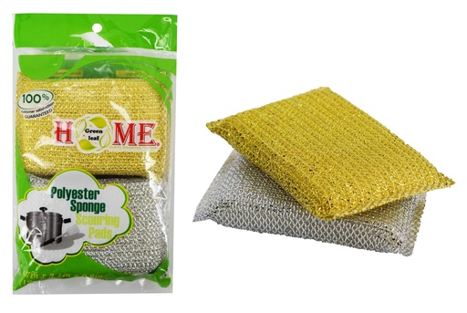 [C21-00013] 4 pc Polyester Sponge Scouring Pads (72 pcs/ctn)