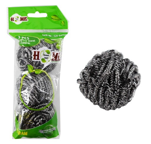 [C21-00020] 3 pc Stainless Steel Scrubber (72 pcs/ctn)