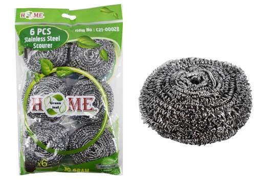 [C21-00028] 6 pc Stainless Steel Scouring Pads (72 pcs/ctn)