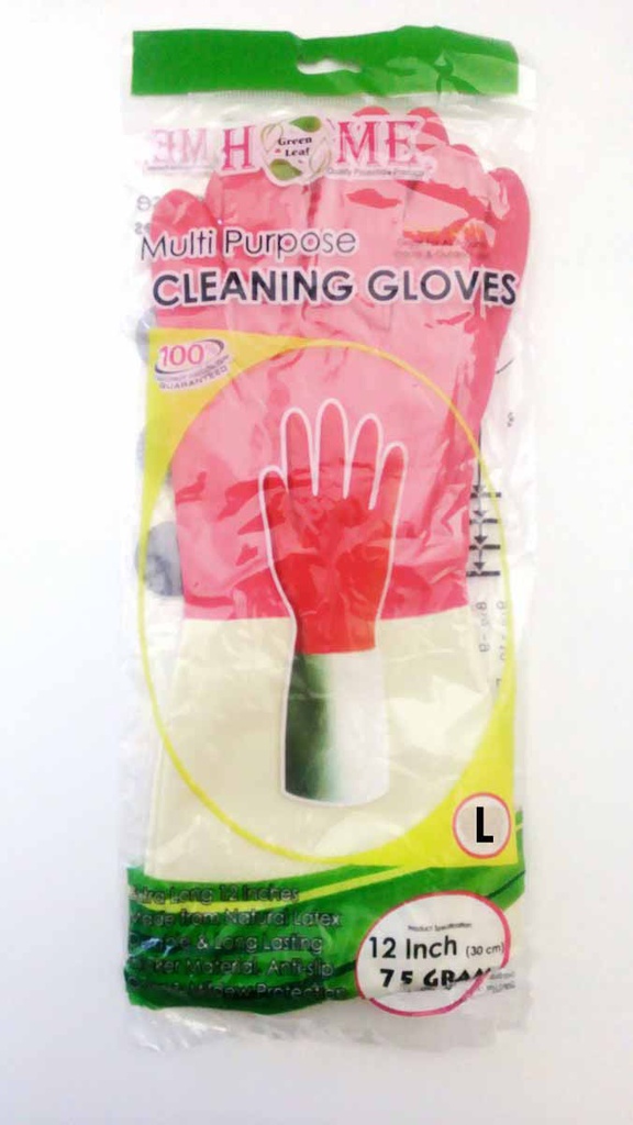 12"  Large BiColor Red/White Latex Gloves (120 sets/ctn)