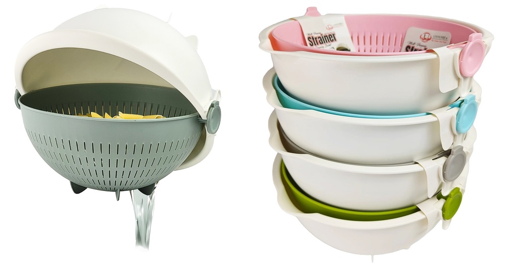 8.5" Plastic Rotating Strainer Basket (24 pc/ctn)