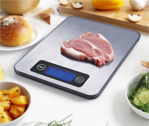 [8513] Digital Kitchen Scale w. Clock, 5000g (12 pc/ctn)