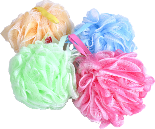 [C21-00080] High Quality Shower Loofah with Hanger Hoop (96 pcs/ctn)