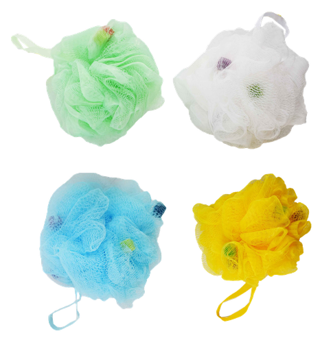[C21-00081] Shower Sea Sponge Loofah with Hanging Hoop (120 pcs/ctn)
