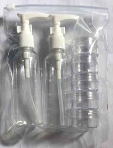 9 pc Cosmetic Bottles and Storage Jars Set (48 sets/ctn)