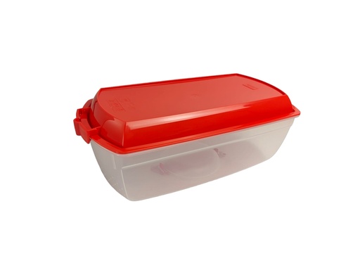 [P71173] 34cm  Rect. Cake Holder, Transparent made in Italy(6 pc/ctn)