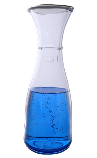 [P71174] Rio Carafe with Lid Transparent made in Italy (12 pc/ctn)