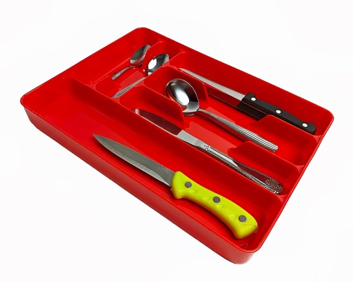 [71095] 33x25cm 6 Section Plastic Utensil Organizer made  (12 pc/ctn)